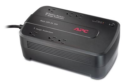 APC Back-UPS ES, 6 outlet 350VA, 120V, without auto shutdown software