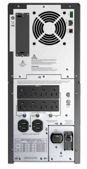 APC Smart-UPS 3000VA LCD 120V Rear